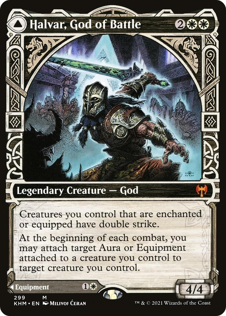 Image for Halvar, God of Battle (Showcase) (Kaldheim) (299) - Magic: The Gathering