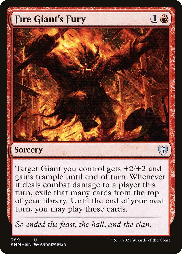Image for Fire Giant's Fury (Kaldheim) (389) - Magic: The Gathering