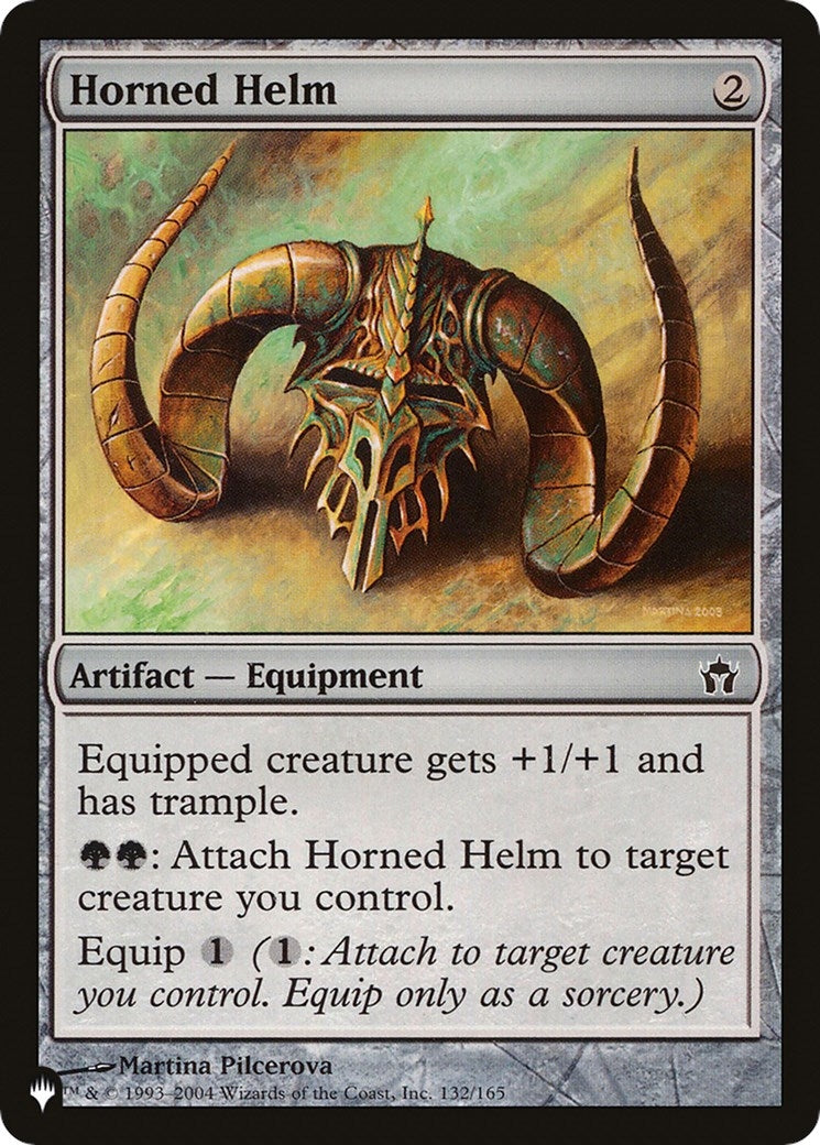 Image for Horned Helm (The List Reprints) (132/165) - Magic: The Gathering