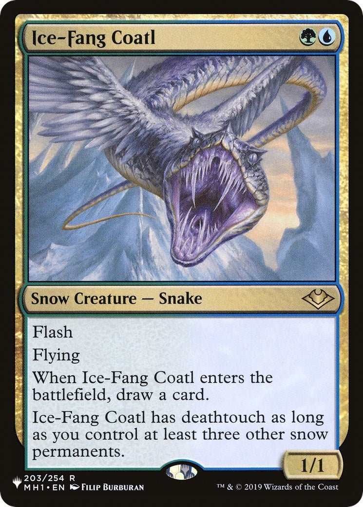 Image for Ice-Fang Coatl (The List Reprints) (203/254) - Magic: The Gathering