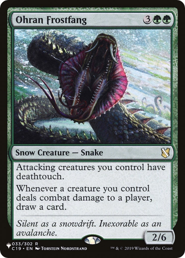 Image for Ohran Frostfang (The List Reprints) (033/302) - Magic: The Gathering