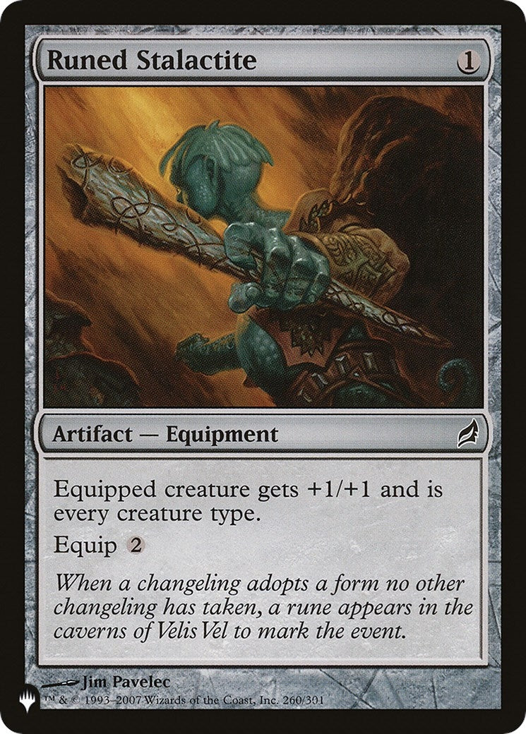 Image for Runed Stalactite (The List Reprints) (260/301) - Magic: The Gathering