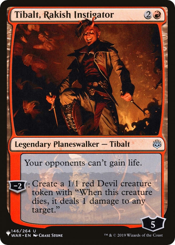 Image for Tibalt, Rakish Instigator (The List Reprints) (146/264) - Magic: The Gathering