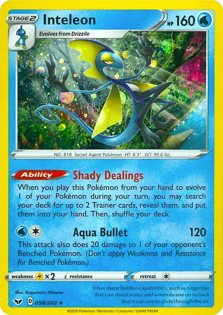 Image for Inteleon - 058/202 (Cosmos Holo) (Miscellaneous Cards & Products) (058/202) - Pokemon