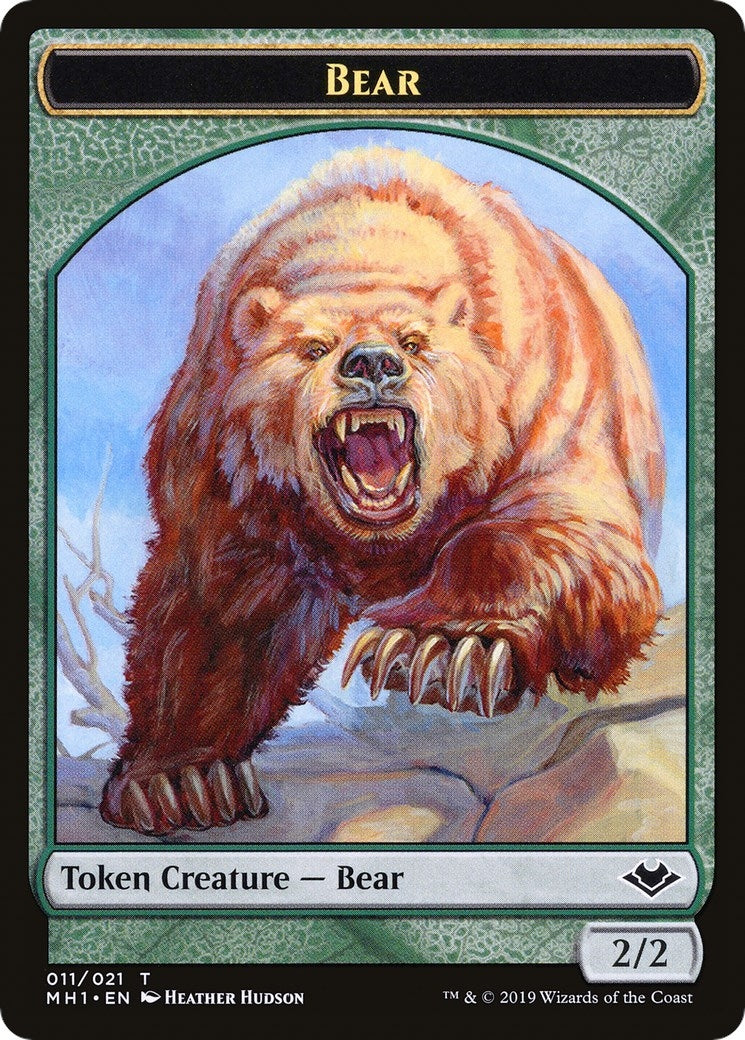 Image for Bear // Spirit Double-Sided Token (Modern Horizons) (11 // 16) - Magic: The Gathering