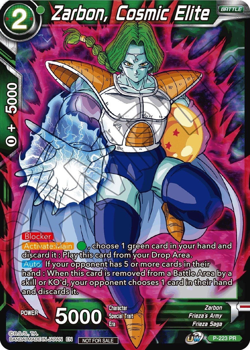 Image for Zarbon, Cosmic Elite (Gold Stamped) (Tournament Promotion Cards) (P-223) - Dragon Ball Super: Masters