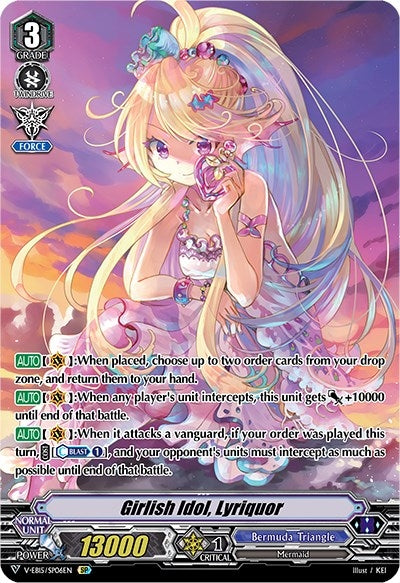 Image for Girlish Idol, Lyriquor (SP) (V-EB15: Twinkle Melody) (V-EB15/SP06EN) - Cardfight Vanguard