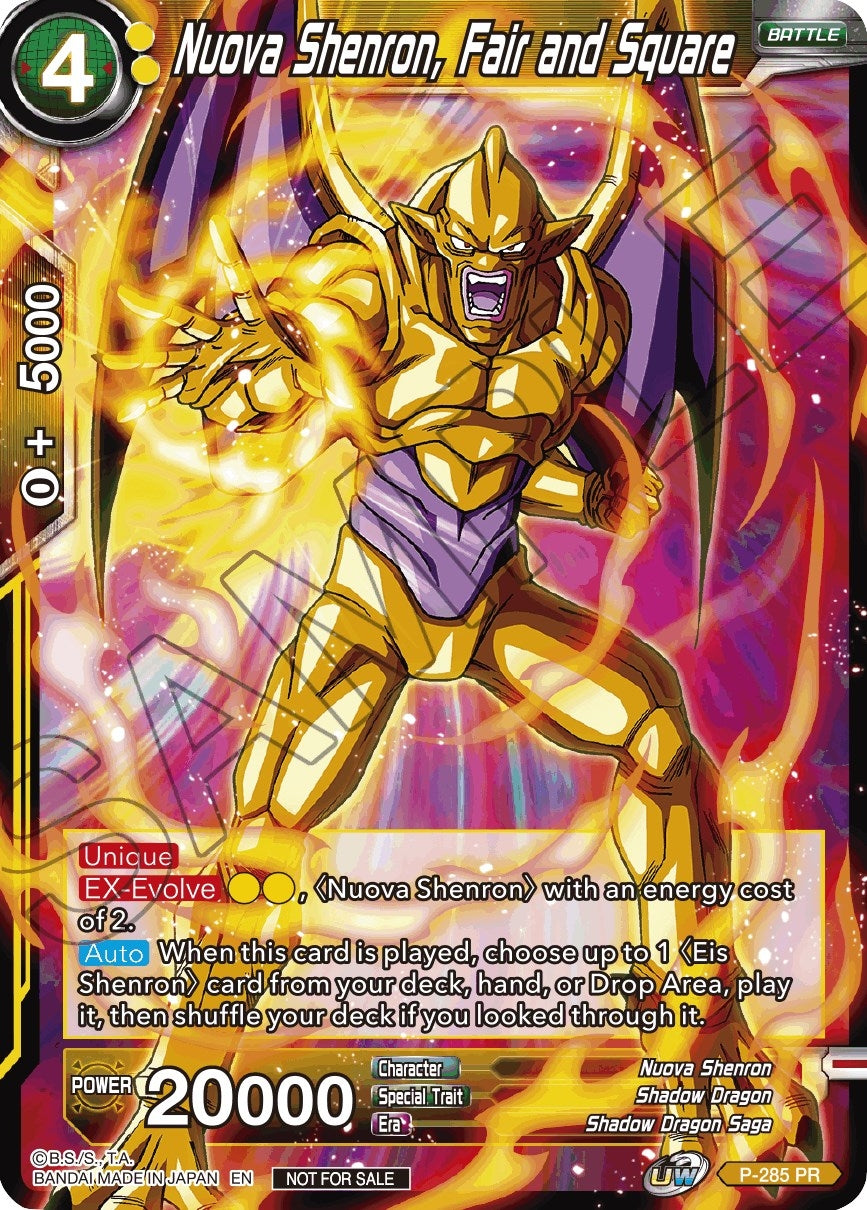 Image for Nuova Shenron, Fair and Square (Unison Warrior Series Tournament Pack Vol.3) (Tournament Promotion Cards) (P-285) - Dragon Ball Super: Masters