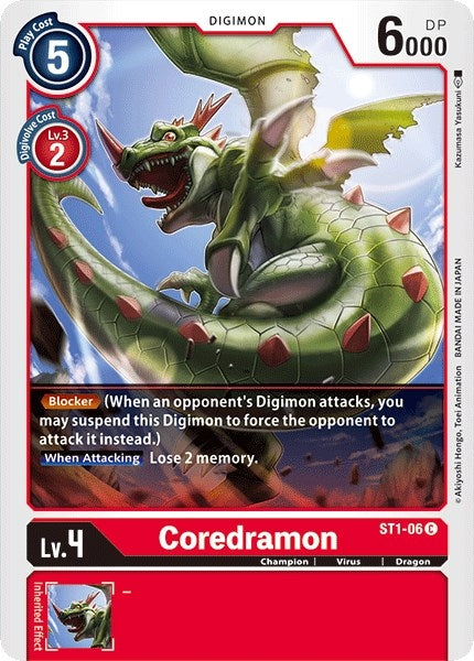 Image for Coredramon (ST1-06 C) [Starter Deck 01: Gaia Red]