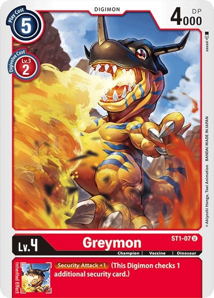 Image for Greymon (ST1-07 U) [Starter Deck 01: Gaia Red]