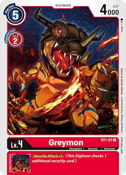 Image for Greymon (ST1-07 U) [Starter Deck 01: Gaia Red]