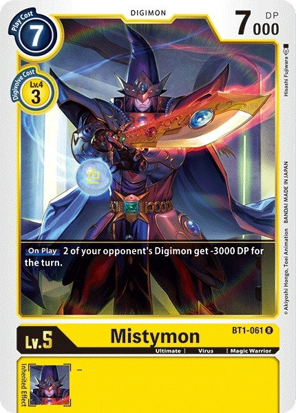 Image for Mistymon (BT01-03A) (BT1-061 R) - Digimon Card Game
