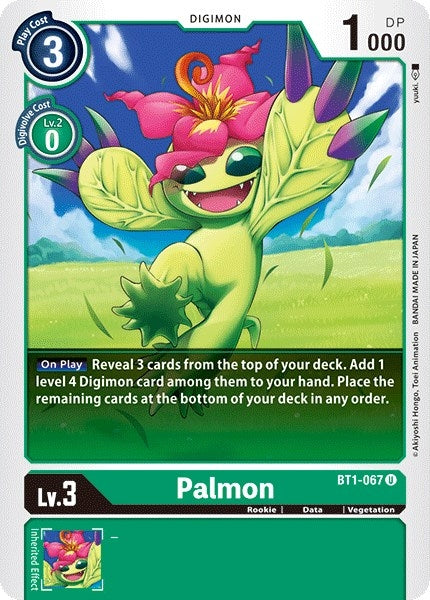 Image for Palmon (BT01-03A) (BT1-067 U) - Digimon Card Game