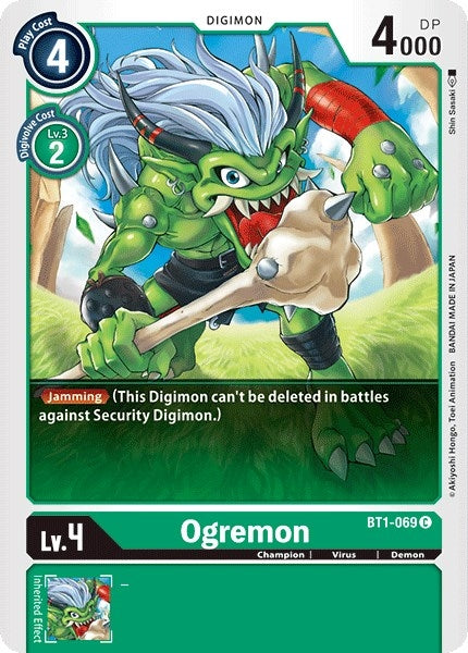 Image for Ogremon (BT01-03A) (BT1-069 C) - Digimon Card Game