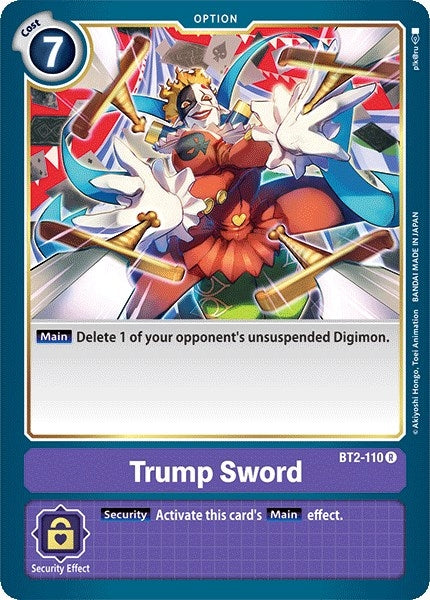 Image for Trump Sword (BT01-03A) (BT2-110 R) - Digimon Card Game