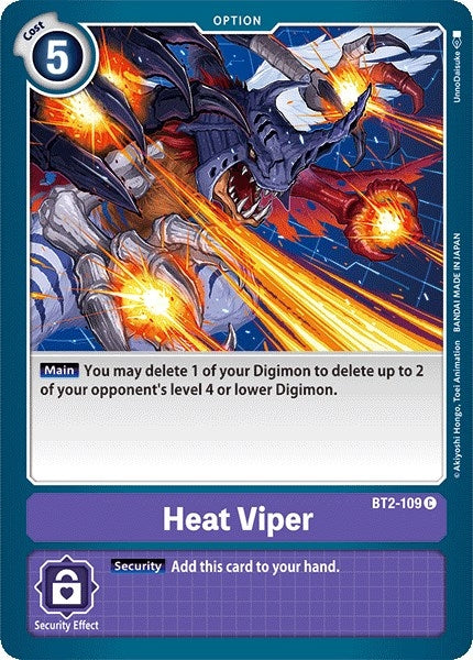 Image for Heat Viper (BT01-03A) (BT2-109 C) - Digimon Card Game