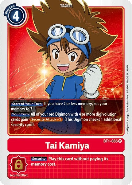 Image for Tai Kamiya - BT1-085 (BT01-03A) (BT1-085 R) - Digimon Card Game