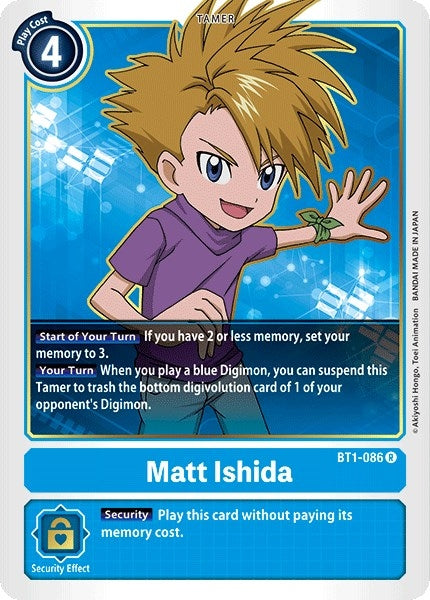 Image for Matt Ishida - BT1-086 (BT01-03A) (BT1-086 R) - Digimon Card Game