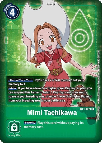 Image for Mimi Tachikawa (Box Topper) (BT01-03A) (BT1-089 R) - Digimon Card Game
