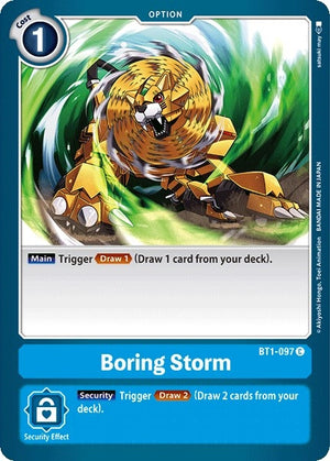 Image for Boring Storm (BT01-03A) (BT1-097 C) - Digimon Card Game