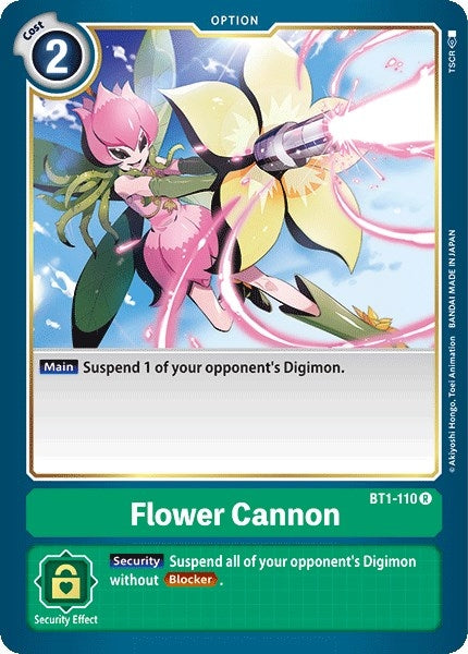 Image for Flower Cannon (BT01-03A) (BT1-110 R) - Digimon Card Game