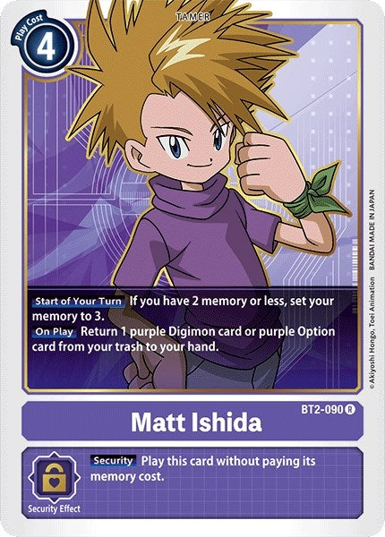 Image for Matt Ishida - BT2-090 (BT01-03A) (BT2-090 R) - Digimon Card Game