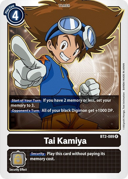 Image for Tai Kamiya - BT2-089 (BT01-03A) (BT2-089 R) - Digimon Card Game