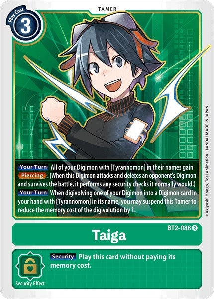 Image for Taiga (BT01-03A) (BT2-088 R) - Digimon Card Game
