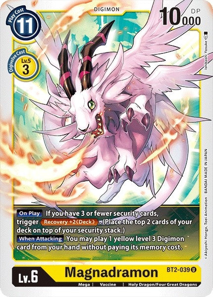 Image for Magnadramon (BT01-03A) (BT2-039 U) - Digimon Card Game