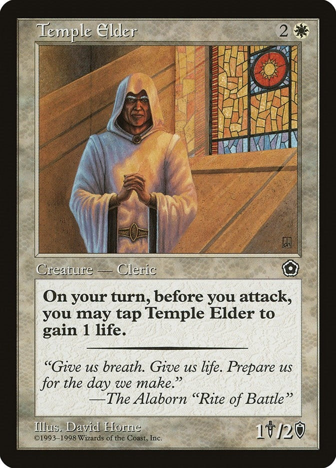 Image for Temple Elder (Portal Second Age) - Magic: The Gathering