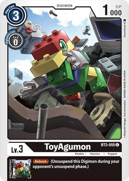 Image for ToyAgumon (BT01-03A) (BT2-055 C) - Digimon Card Game