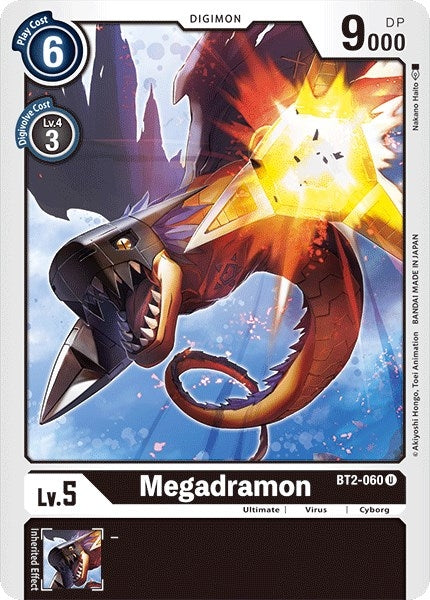 Image for Megadramon (BT01-03A) (BT2-060 U) - Digimon Card Game