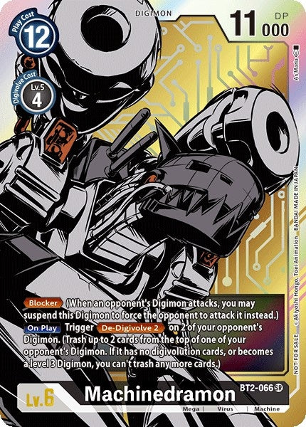 Image for Machinedramon - BT2-066 (Dash Pack Ver. 1.0) (BT01-03A) (BT2-066 SR) - Digimon Card Game