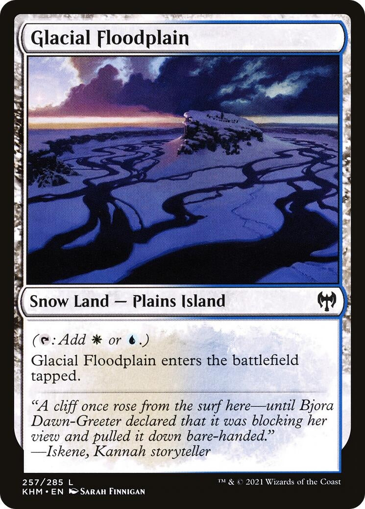 Image for Glacial Floodplain (Kaldheim) (257) - Magic: The Gathering