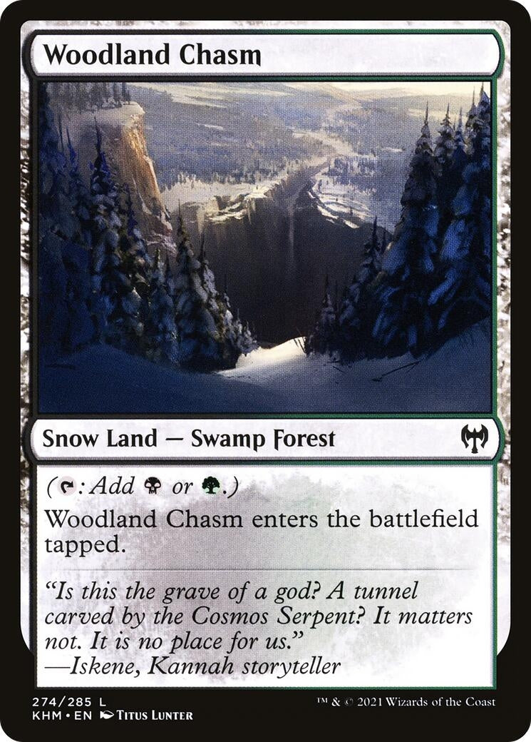 Image for Woodland Chasm (Kaldheim) (274) - Magic: The Gathering