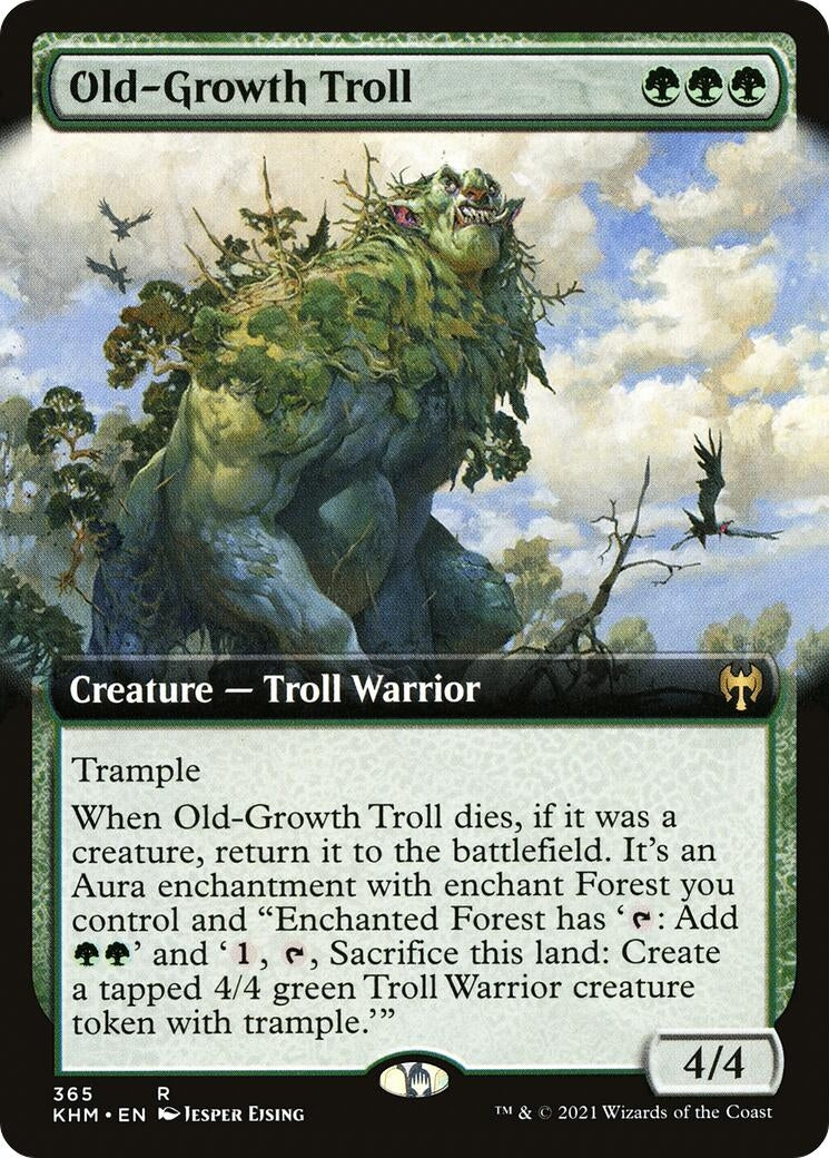 Image for Old-Growth Troll (Extended Art) (Kaldheim) (365) - Magic: The Gathering