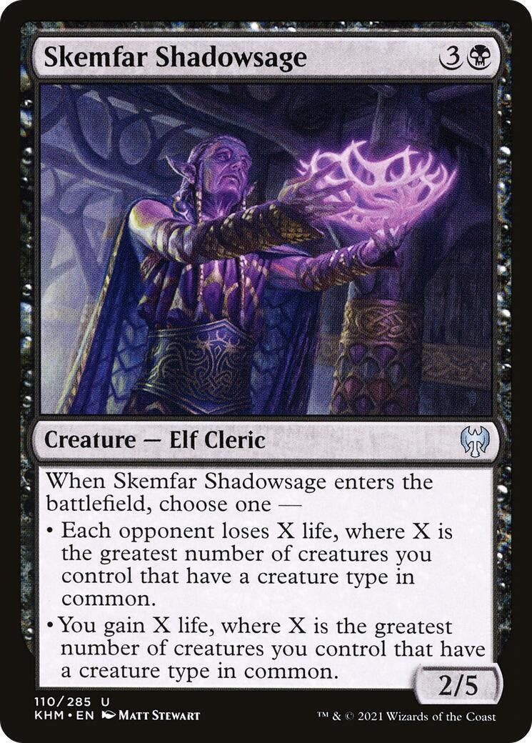 Image for Skemfar Shadowsage (Kaldheim) (110) - Magic: The Gathering