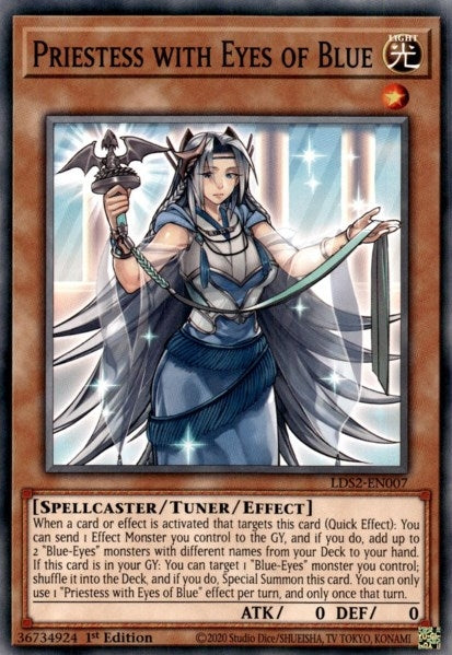 Image for Priestess with Eyes of Blue (Legendary Duelists: Season 2) (LDS2-EN007) - YuGiOh