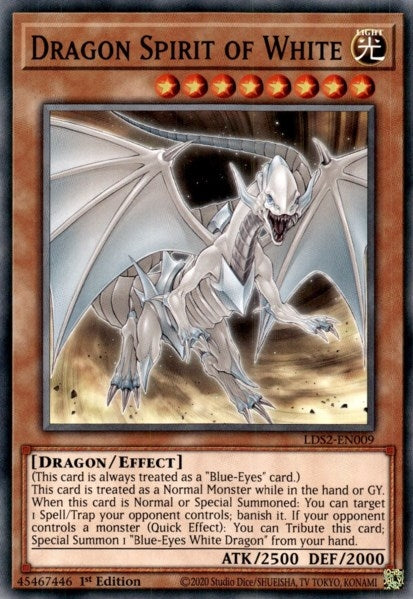 Image for Dragon Spirit of White (Legendary Duelists: Season 2) (LDS2-EN009) - YuGiOh