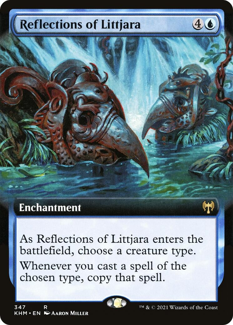 Image for Reflections of Littjara (Extended Art) (Kaldheim) (347) - Magic: The Gathering