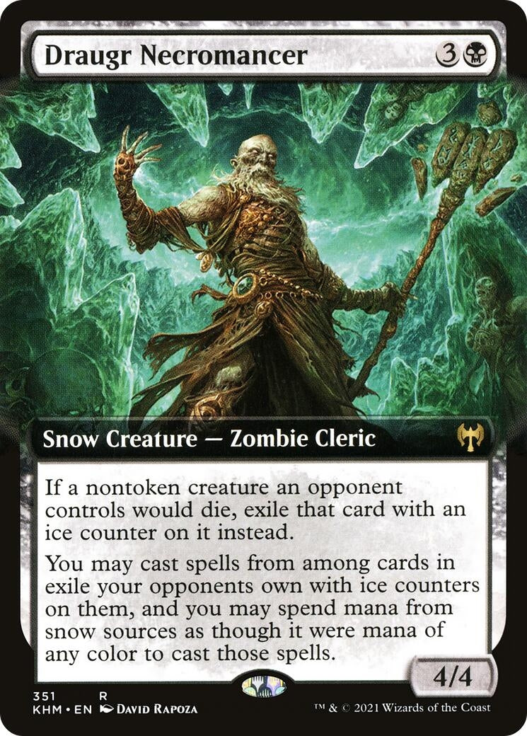 Image for Draugr Necromancer (Extended Art) (Kaldheim) (351) - Magic: The Gathering