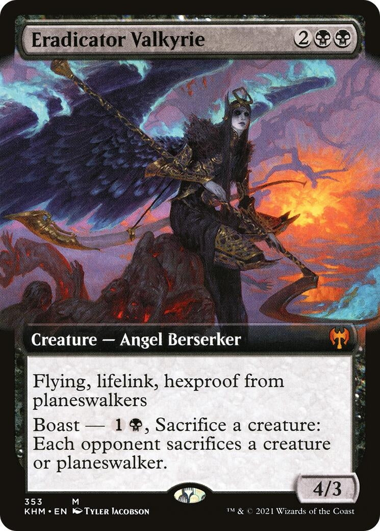 Image for Eradicator Valkyrie (Extended Art) (Kaldheim) (353) - Magic: The Gathering