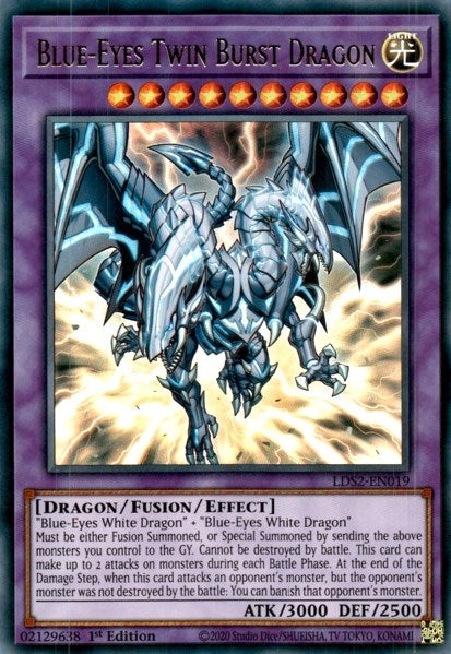 Image for Blue-Eyes Twin Burst Dragon (Legendary Duelists: Season 2) (LDS2-EN019) - YuGiOh