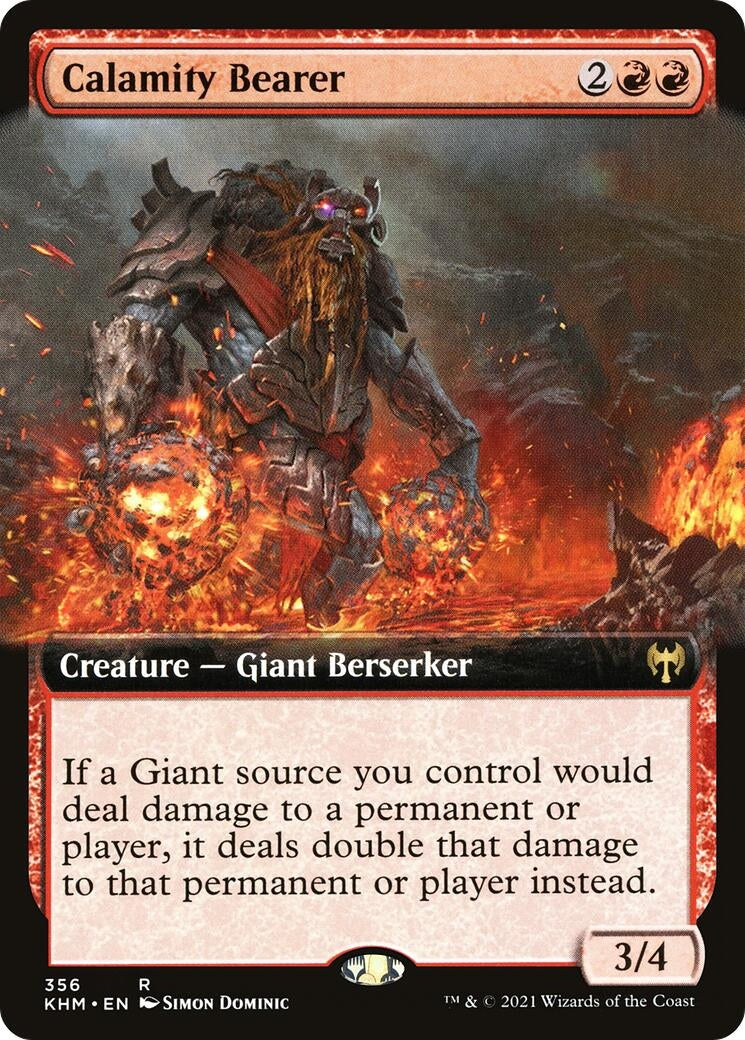 Image for Calamity Bearer (Extended Art) (Kaldheim) (356) - Magic: The Gathering