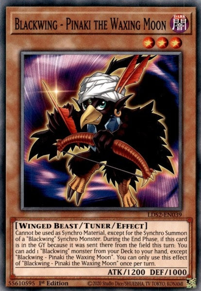 Image for Blackwing - Pinaki the Waxing Moon (Legendary Duelists: Season 2) (LDS2-EN039) - YuGiOh