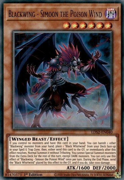Image for Blackwing - Simoon the Poison Wind (Legendary Duelists: Season 2) (LDS2-EN040) - YuGiOh