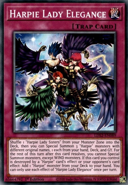 Image for Harpie Lady Elegance (Legendary Duelists: Season 2) (LDS2-EN089) - YuGiOh