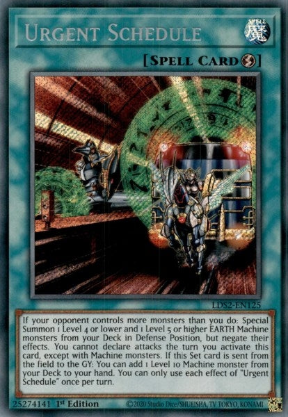 Image for Urgent Schedule (Legendary Duelists: Season 2) (LDS2-EN125) - YuGiOh