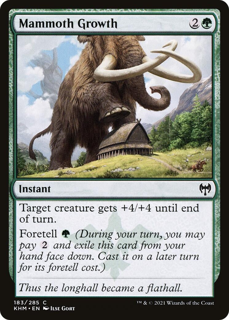 Image for Mammoth Growth (Kaldheim) (183) - Magic: The Gathering