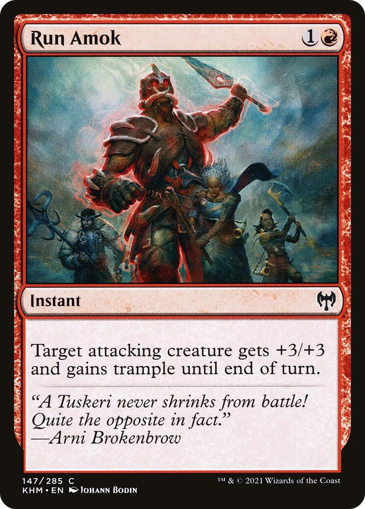 Image for Run Amok (Kaldheim) (147) - Magic: The Gathering